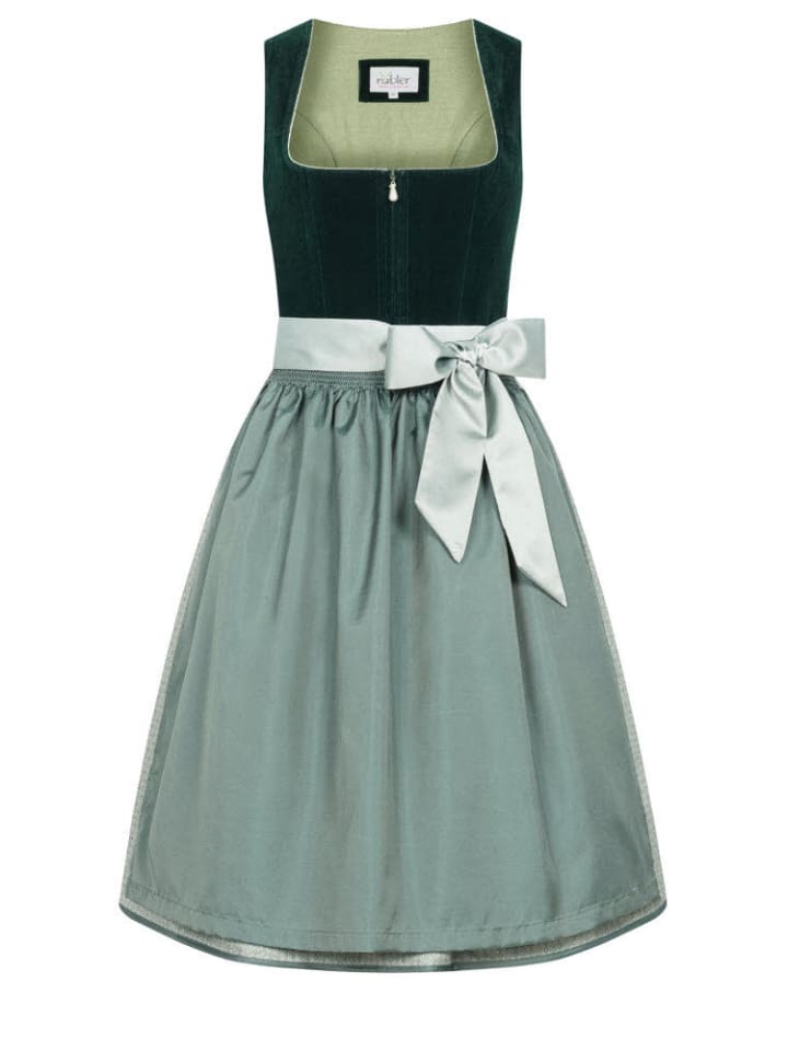 Nübler Midi Dirndl Elke in Grün günstig kaufen