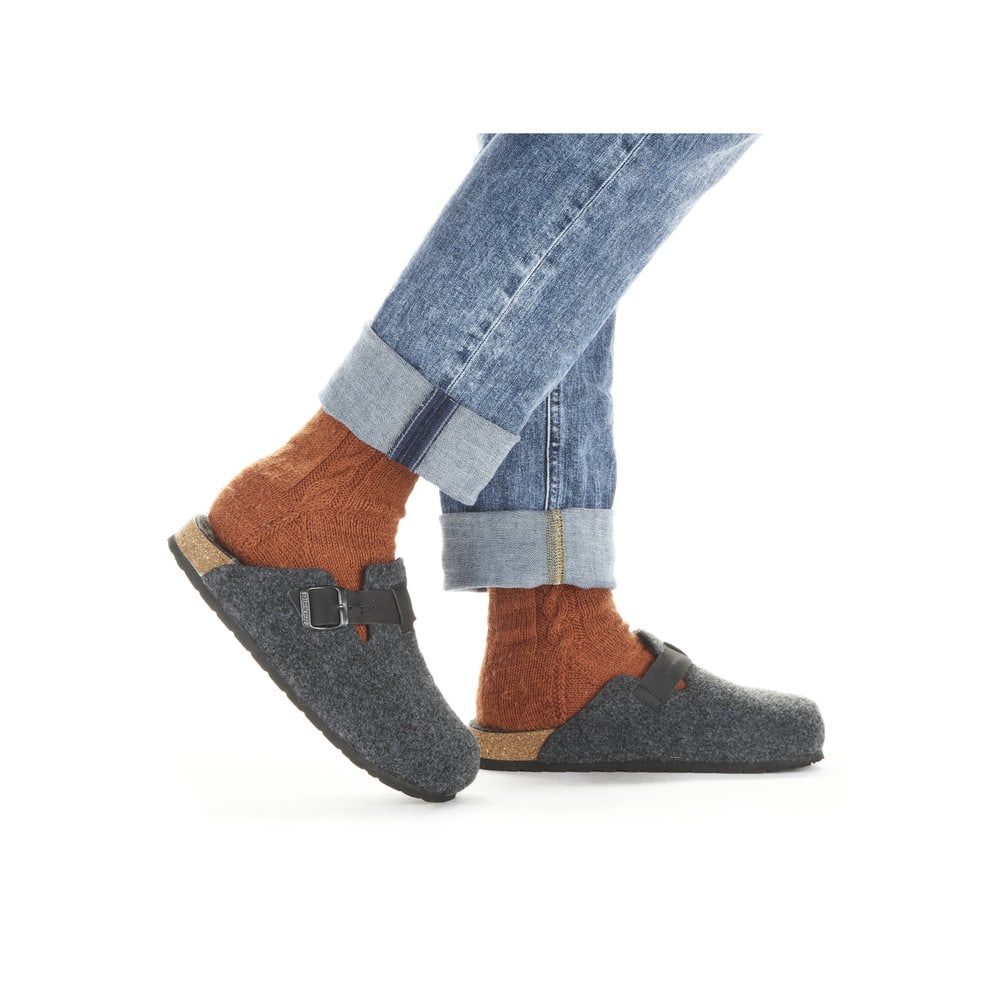 Rieker Herren Clogs asphaltgrau