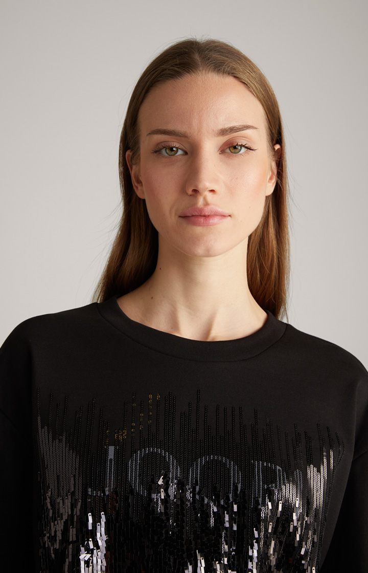 Sweatshirt in Schwarz