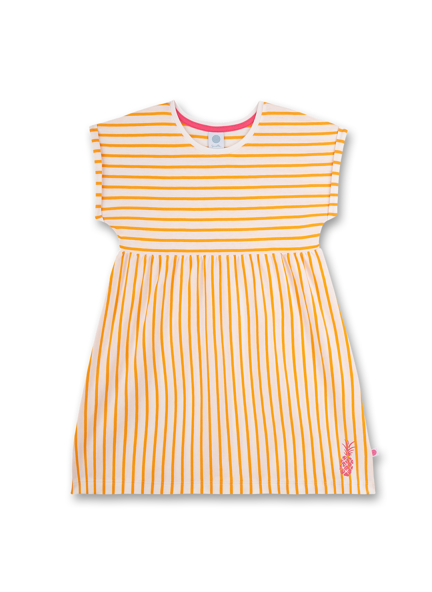 Mädchen-Nachthemd Orange Ringel Hawaiian Feeling