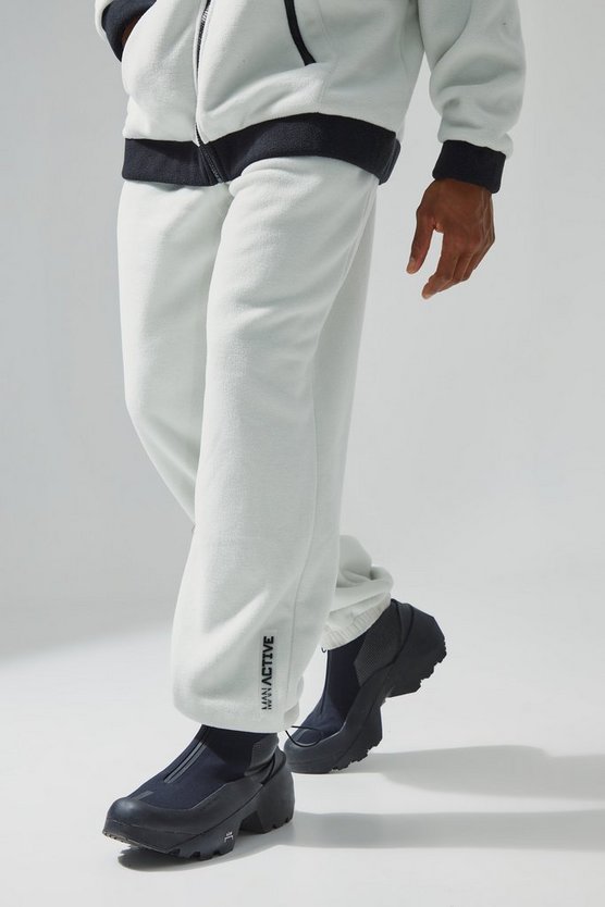 Oversize Jogginghose mit Fleece-Futter und Reißverschluss