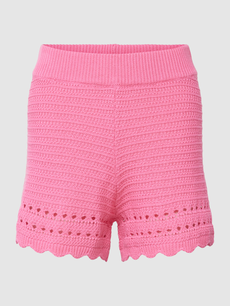 Strickshorts mit elastischem Bund Modell 'Sadie' in pink