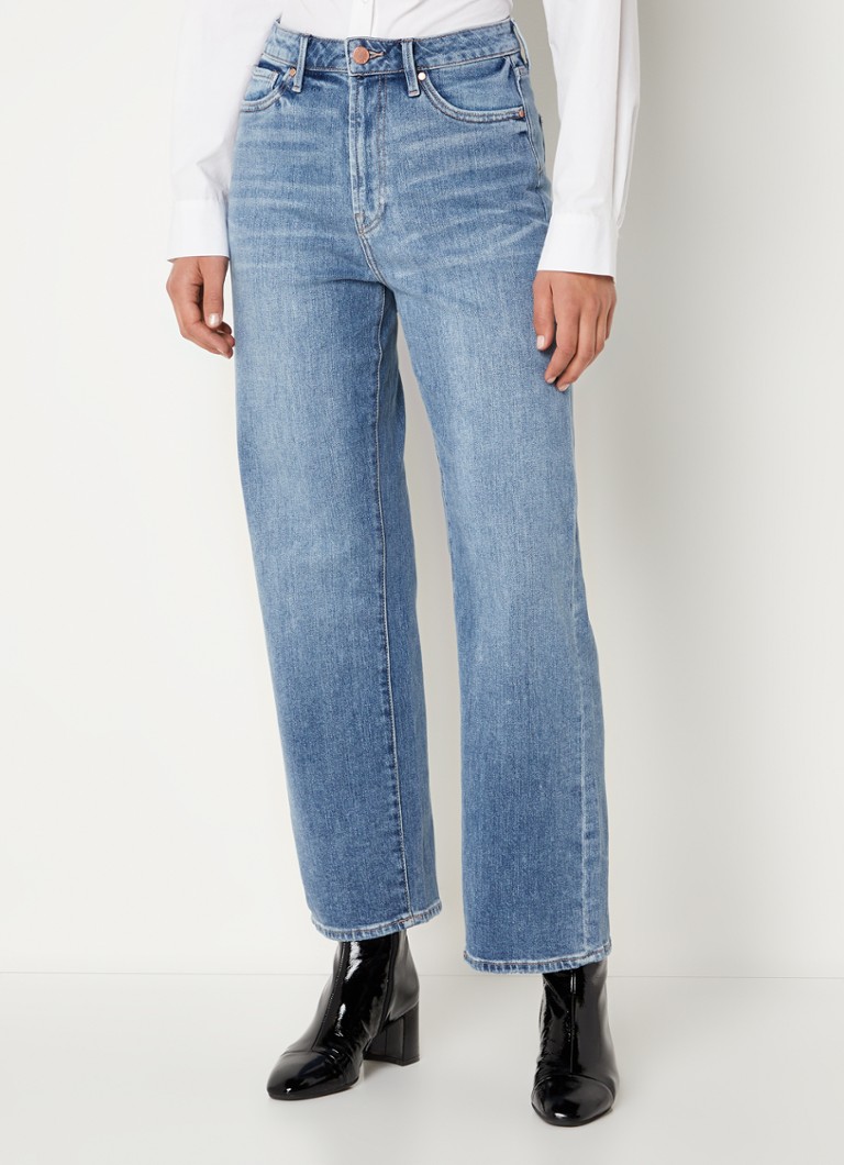 Articles Of Society Midtown high waist wide leg jeans with medium wash