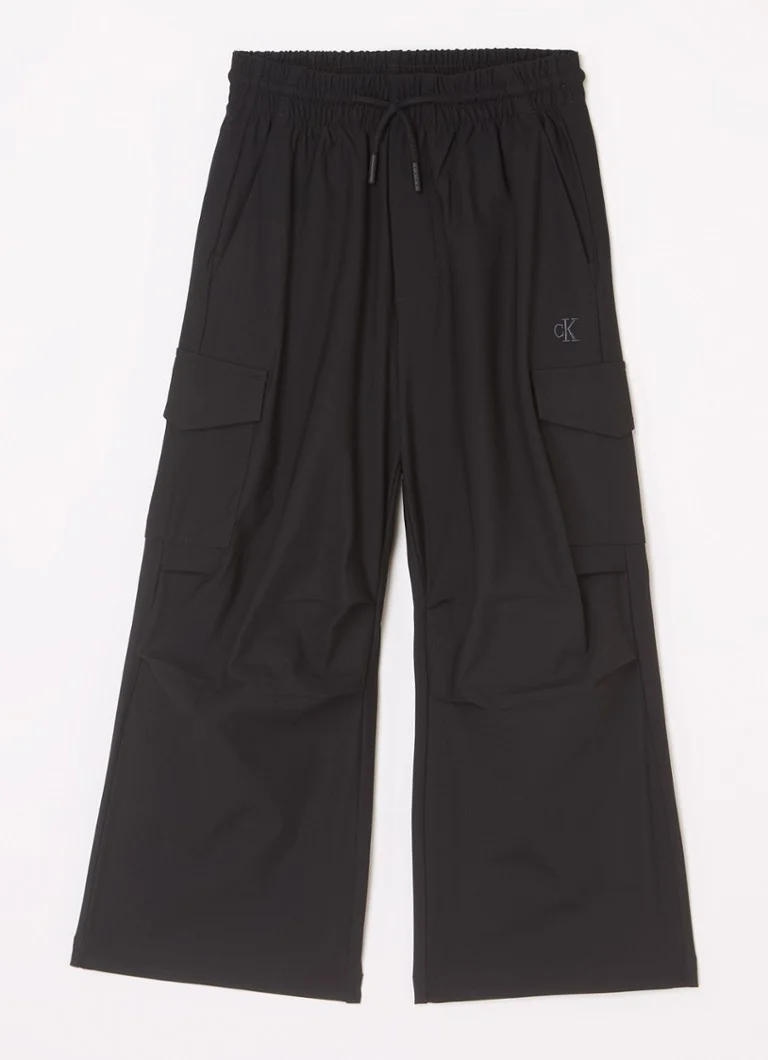 Pantaloni cargo cu croi larg și logo Calvin Klein