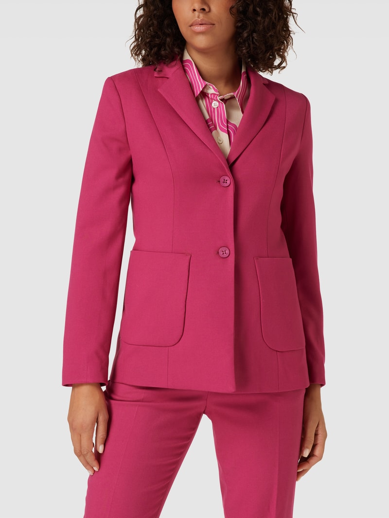 Blazer mit Reverskragen in pink