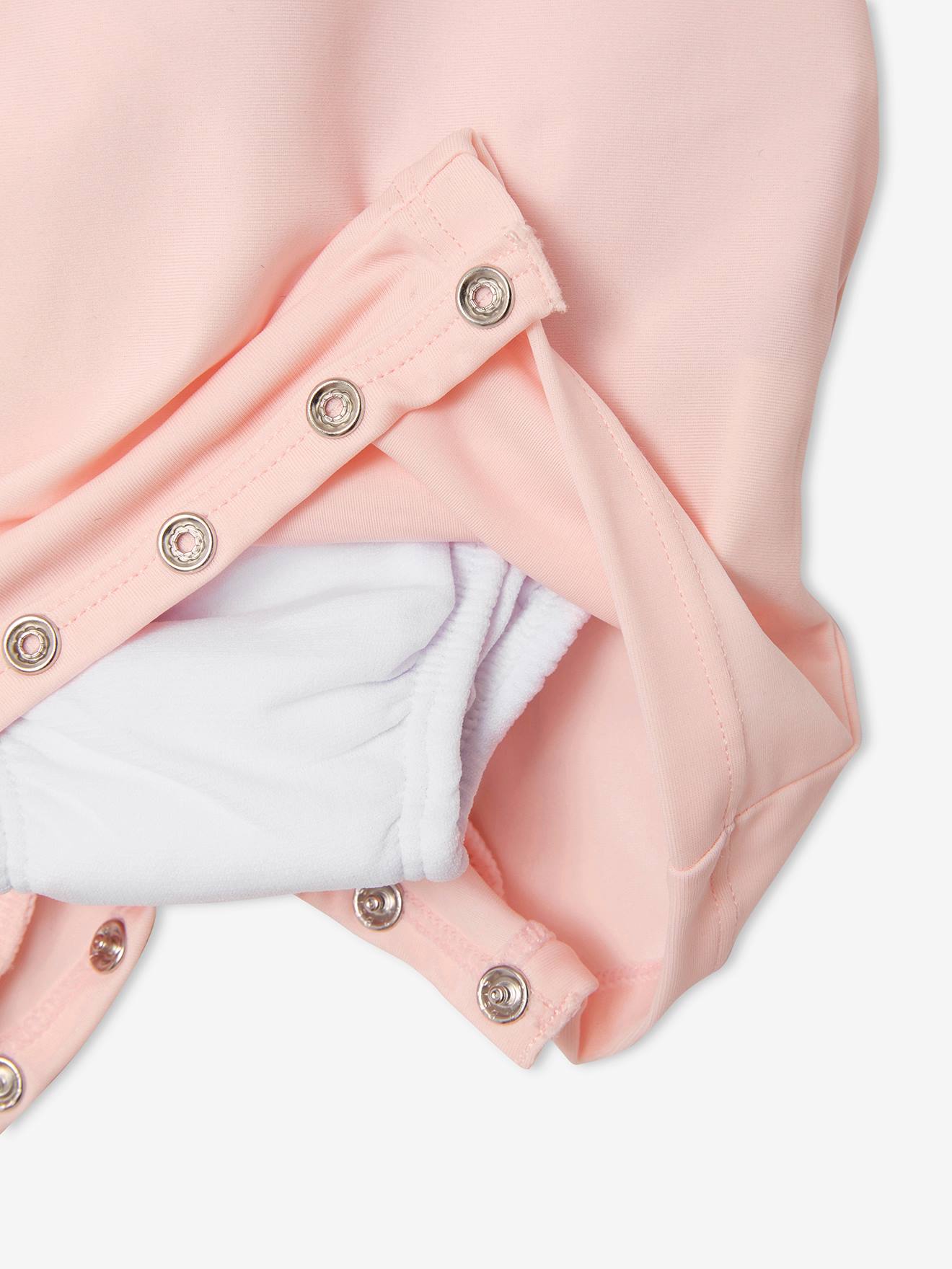 Vertbaudet Mädchen Baby Strandanzug mit UV-Schutz - rosa