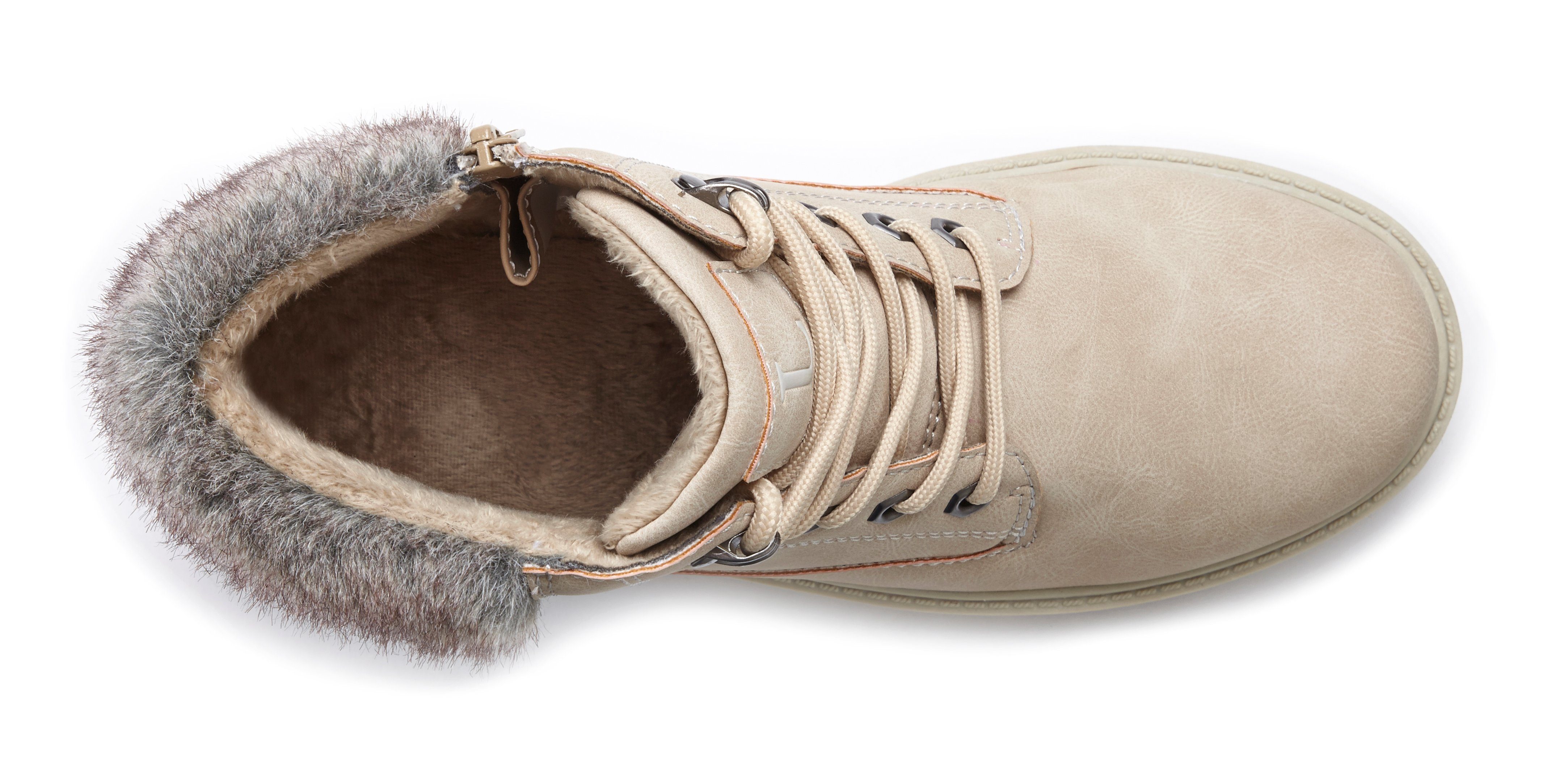 LASCANA Stiefelette, Winterboots zum Schnüren, Outdoor, wind- & wasserabweisend