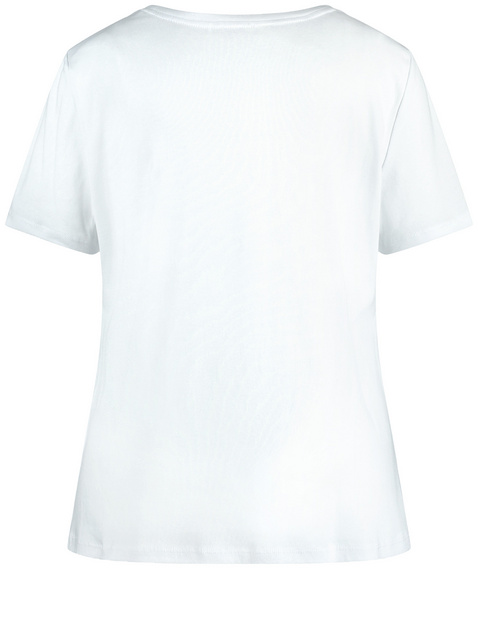 Baumwoll T-Shirt mit Glitzersteinen