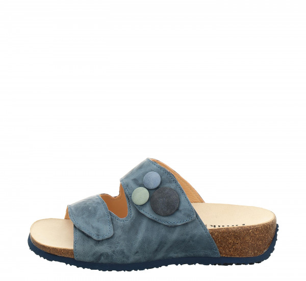 MIZZI Pantolette - Denim/Kombi