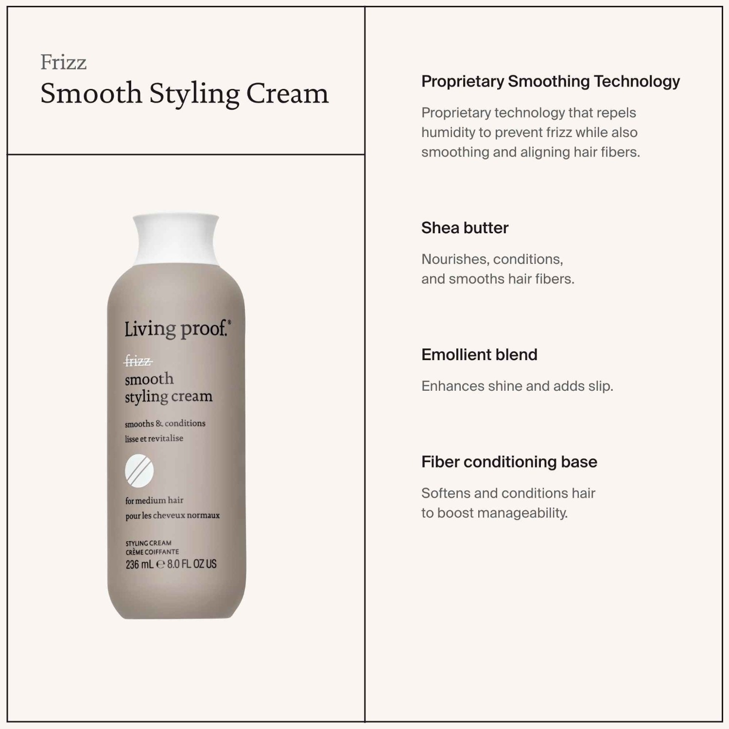 Living Proof Smooth Styling Cream