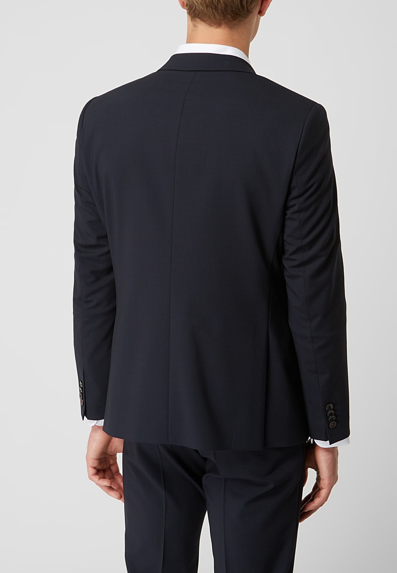 Slim Fit Anzug mit 2-Knopf-Sakko in dunkelblau
