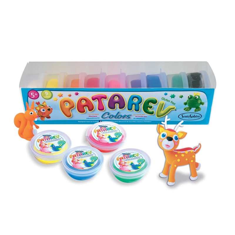 9 pots de pate à modeler Patarev Sentosphère