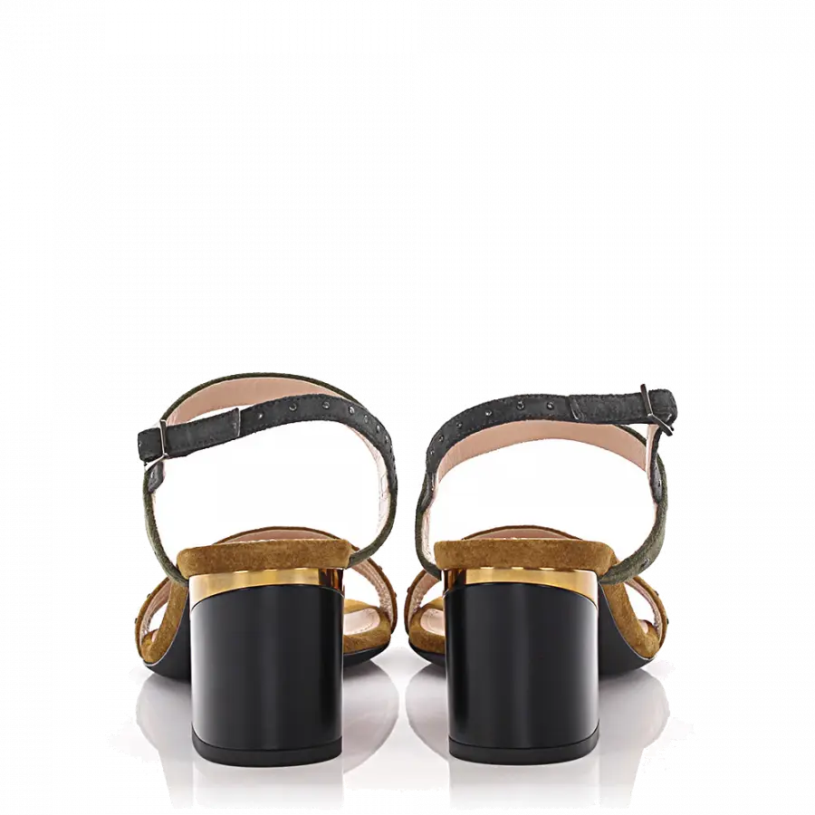 Lanvin - Riemchensandalen Veloursleder beige - beige