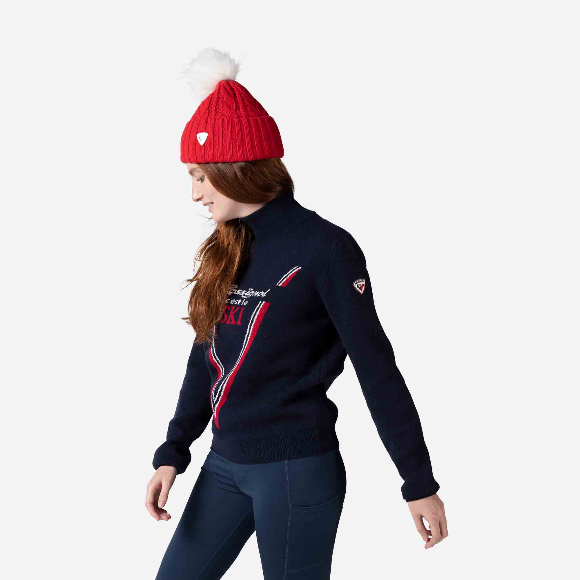 Pull en maille à col haut Victoire femme
