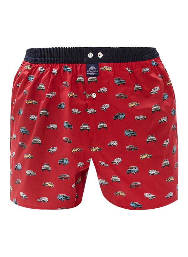 MC ALSON, Boxershorts, Baumwolle, rot gemustert