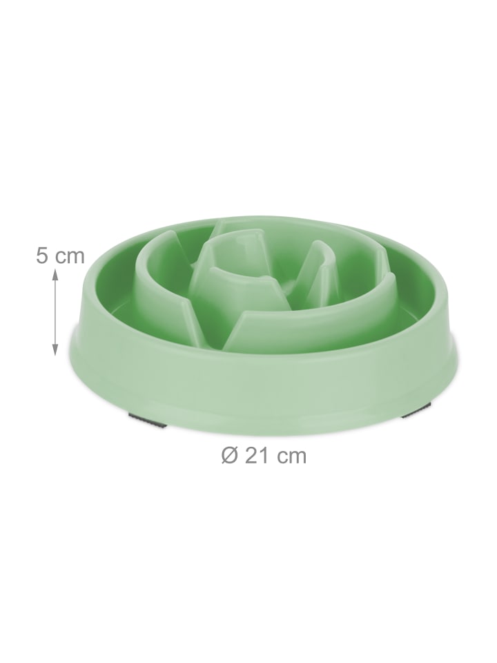 relaxdays 2 x Anti Schling Napf in Grün - 400 ml günstig kaufen onesize