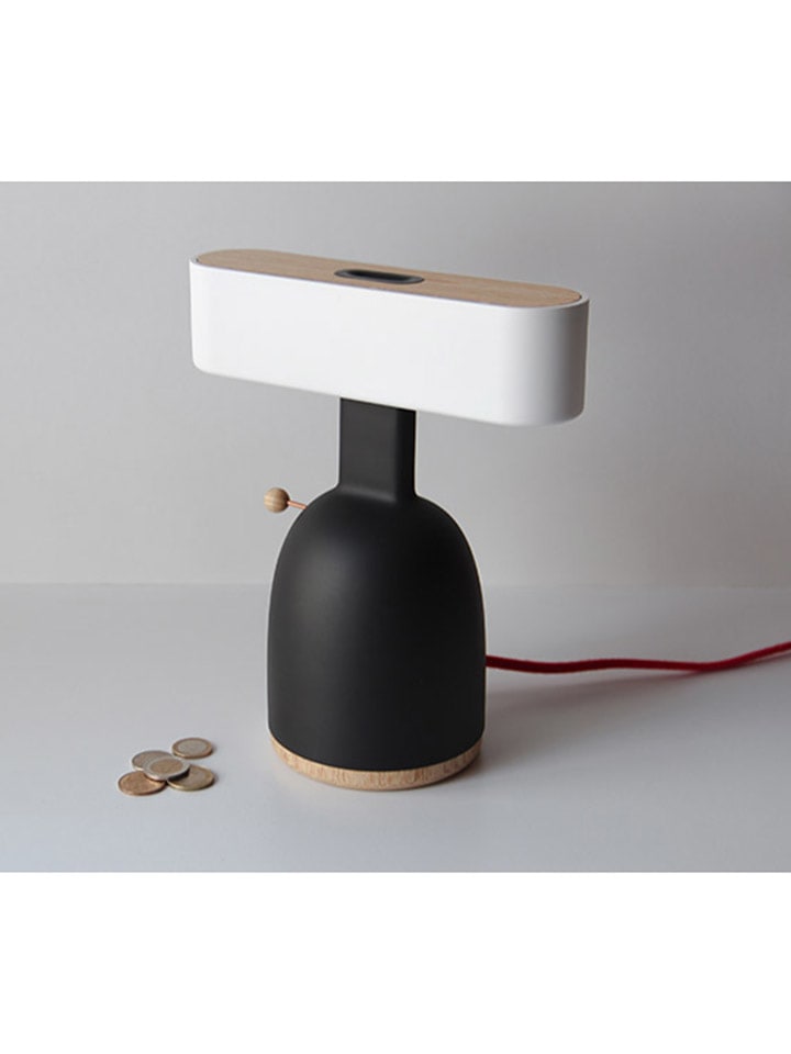 Designnest LED-Tischleuchte ''Dina Coin Lamp'' in Schwarz - (B)23 x (H)27 x (T)12 cm günstig kaufen onesize
