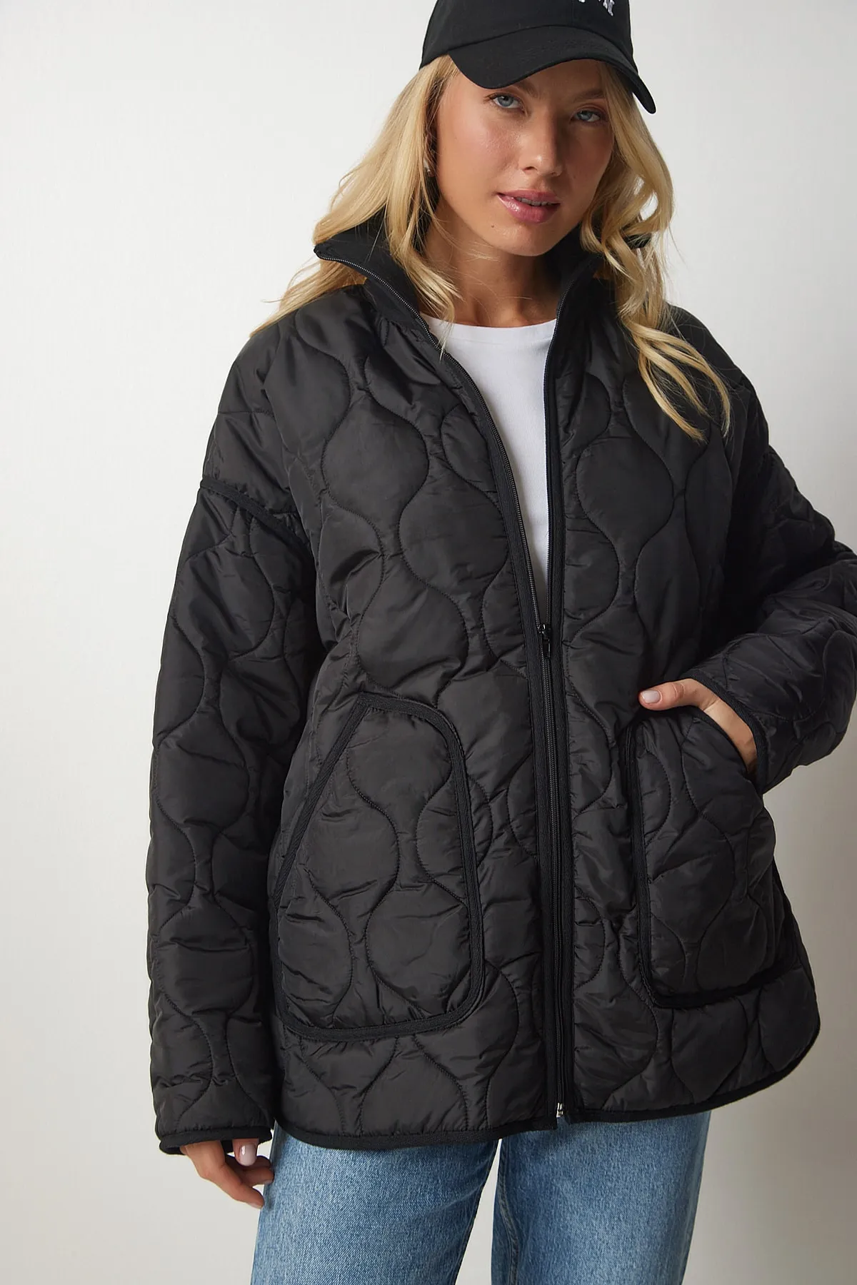 Happiness İstanbul  Winterjacke - Schwarz - Basic