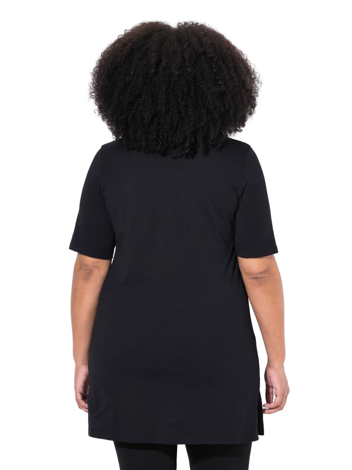Ulla Popken Longshirt in schwarz günstig kaufen