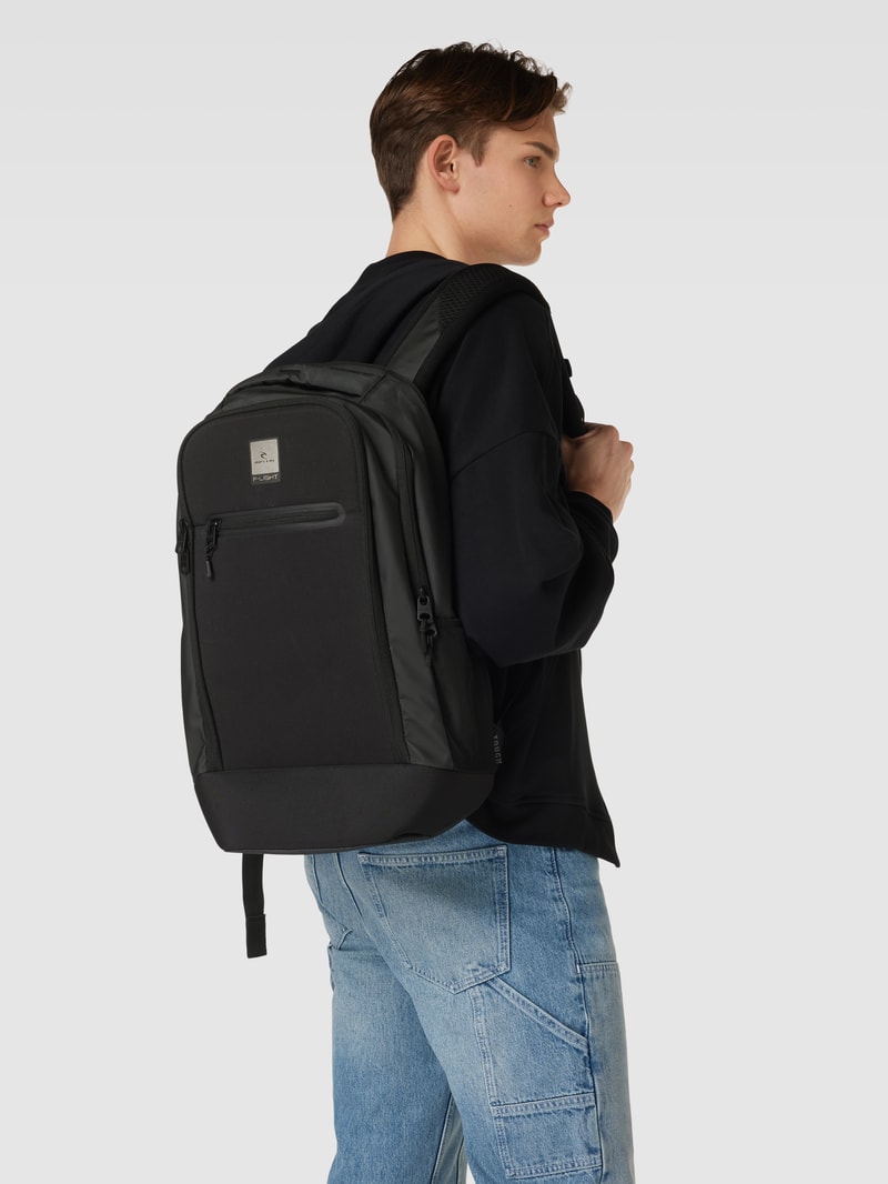 Rucksack mit Label-Detail Modell 'LIGHT ULTRA' in dunkelblau
