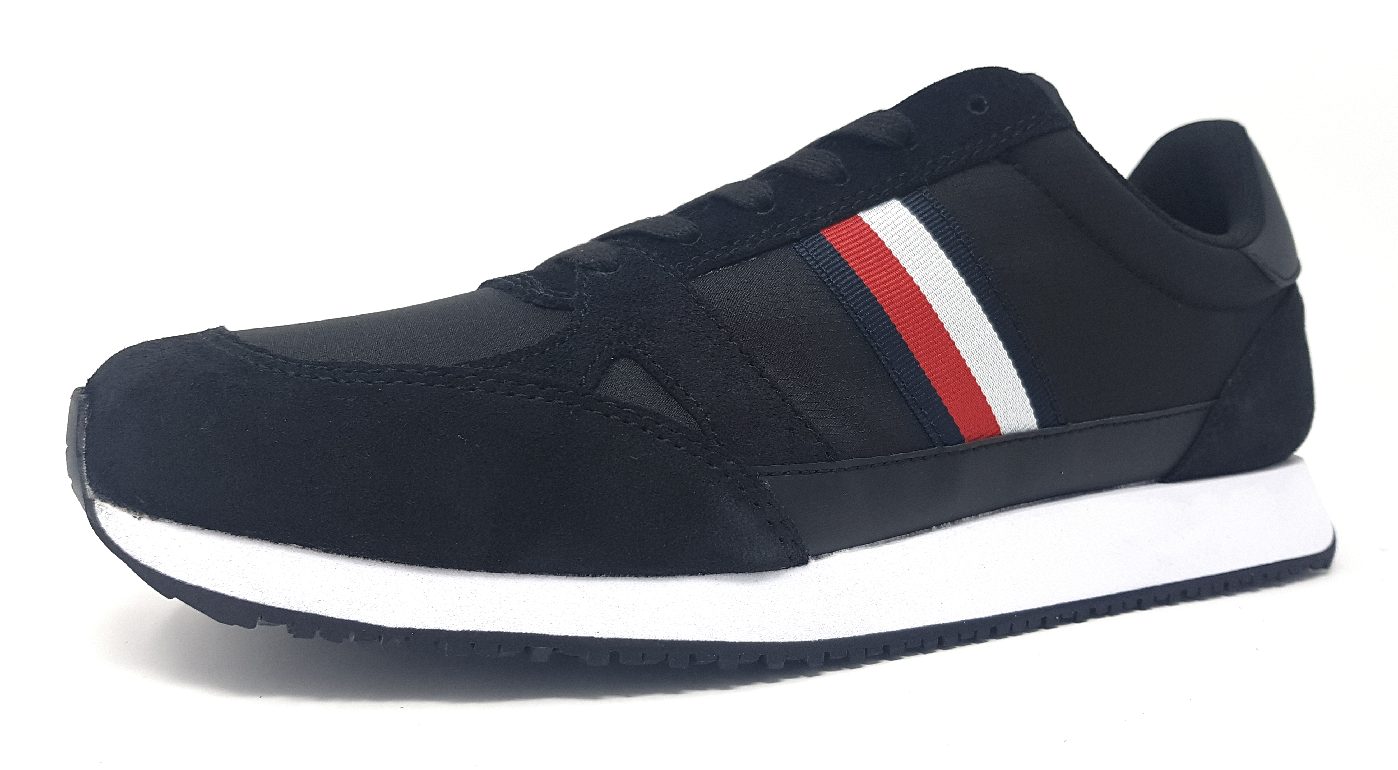 Tommy Hilfiger Runner Lo Vintage Mix FM0FM03431 Schwarz BDS black