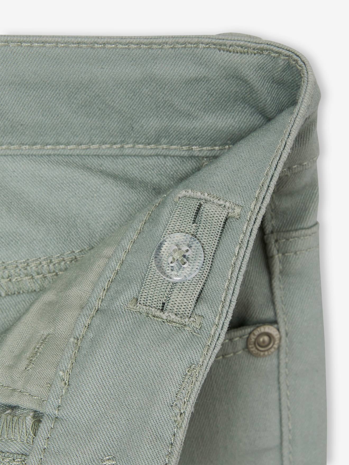 Pantalon slim indestructible fille poches coeurs au dos blush