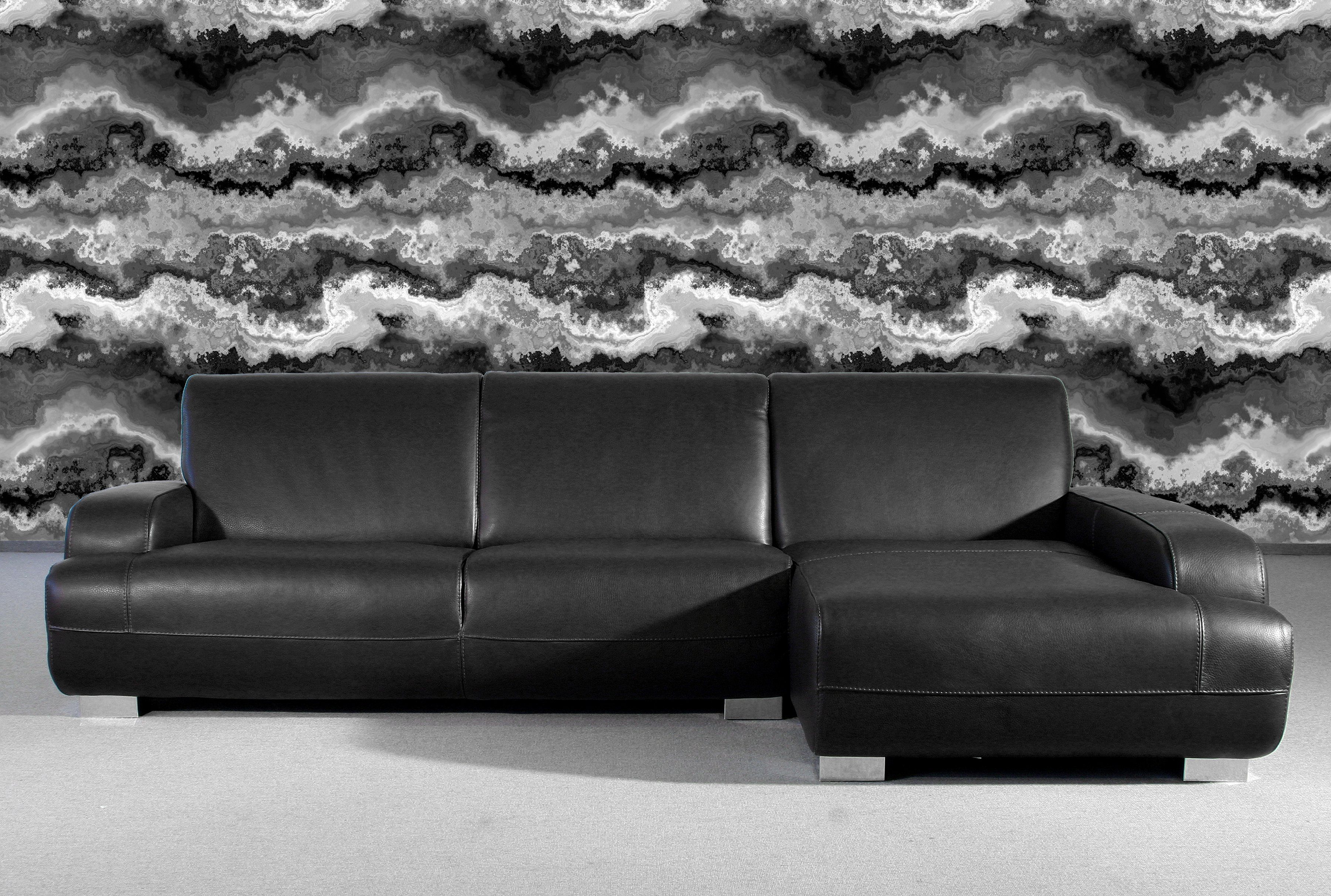 queence Vinyltapete Peard, Steinoptik, 90 x 250 cm, selbstklebend