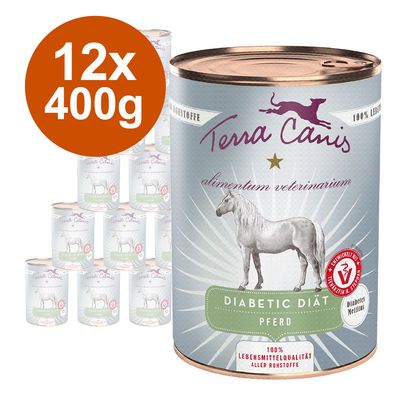 Sparpaket Terra Canis Alimentum Veterinarium Diabetic Diät 12 x 400 g