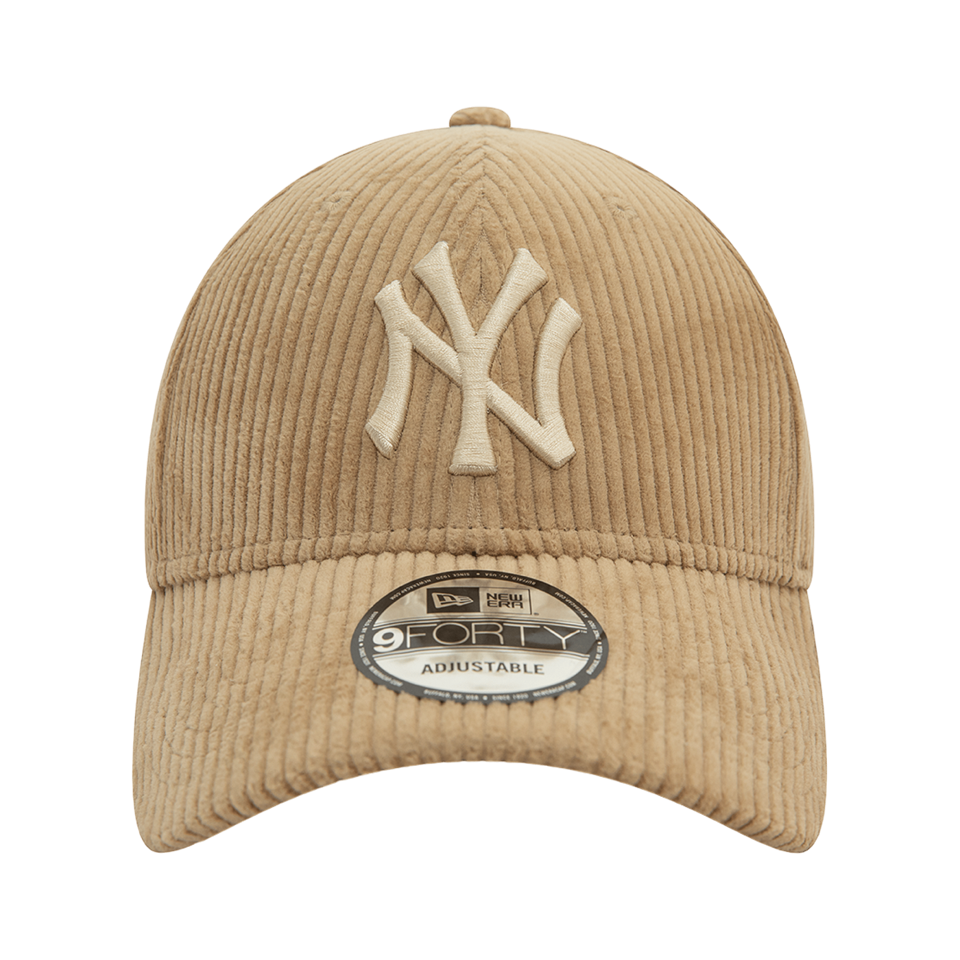 New Era MLB New York Yankees Cord 9Forty Cap Beige