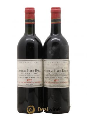 Château Haut-Bailly Cru Classé de Graves  1977 - Lot de 2 Bouteilles