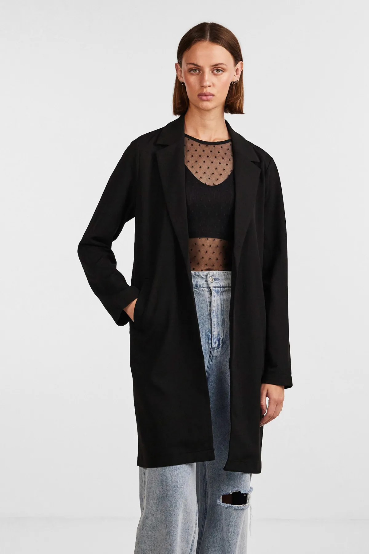 PIECES  Blazer - Schwarz - Regular Fit