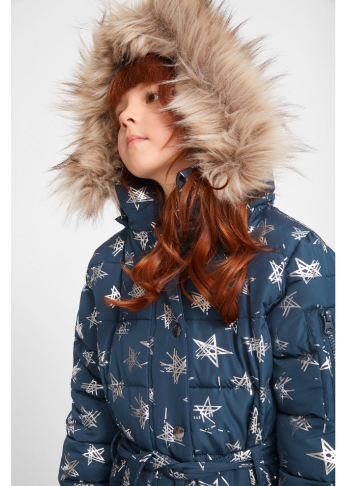 Mädchen Winterjacke mit Sternendruck