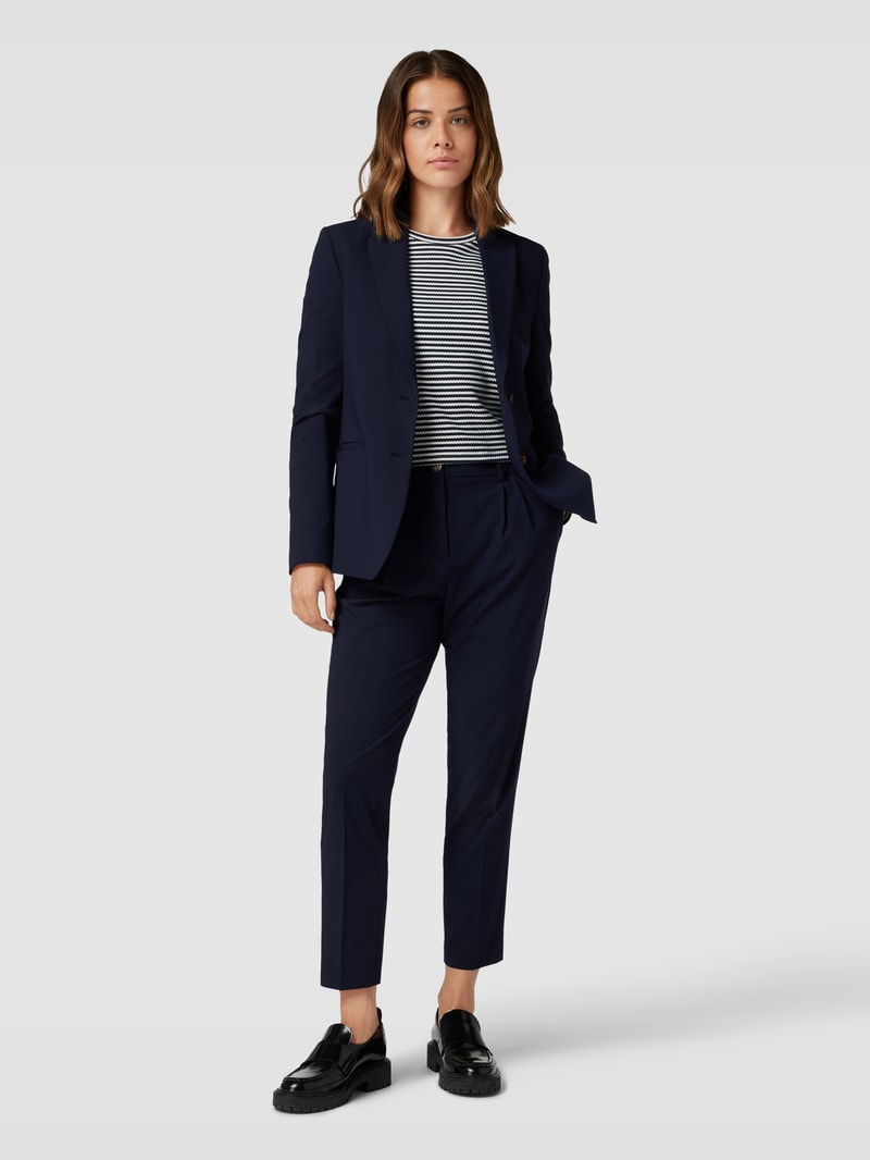 Blazer mit Reverskragen in marineblau