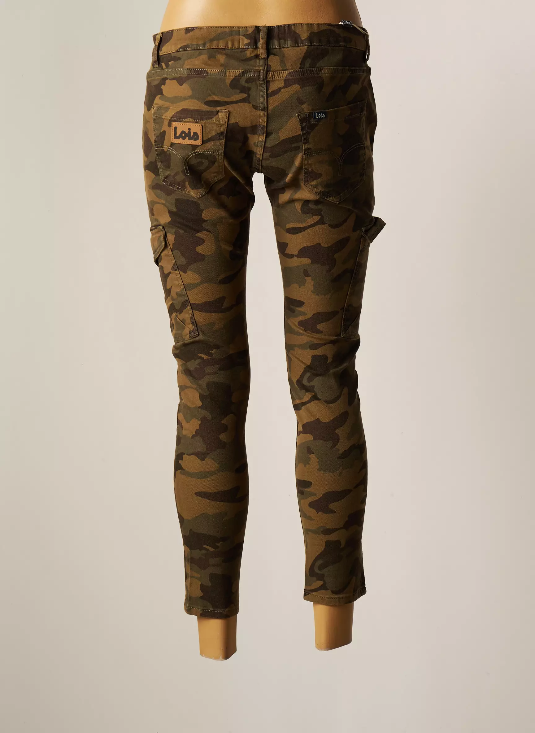 Lois Pantalons Cargo Femme couleur vert
