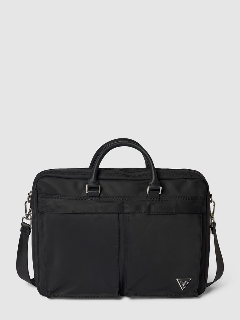 Laptoptasche mit Schulterriemen Modell 'CERTOSA' in schwarz