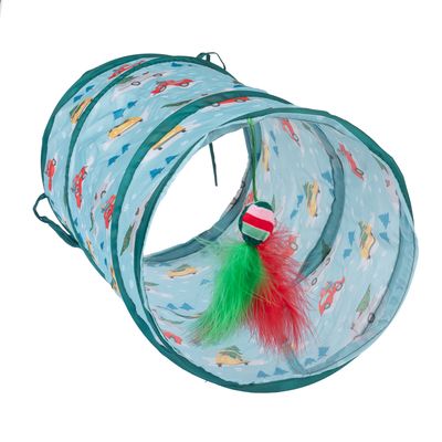 TIAKI Weihnachtstunnel für Katzen