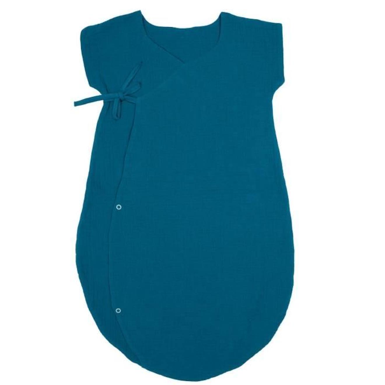 Gigoteuse d'été légère en double gaze de coton uni vert
