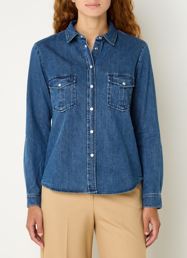 Camicetta in chambray Austin di Max & Co con tasche sul petto