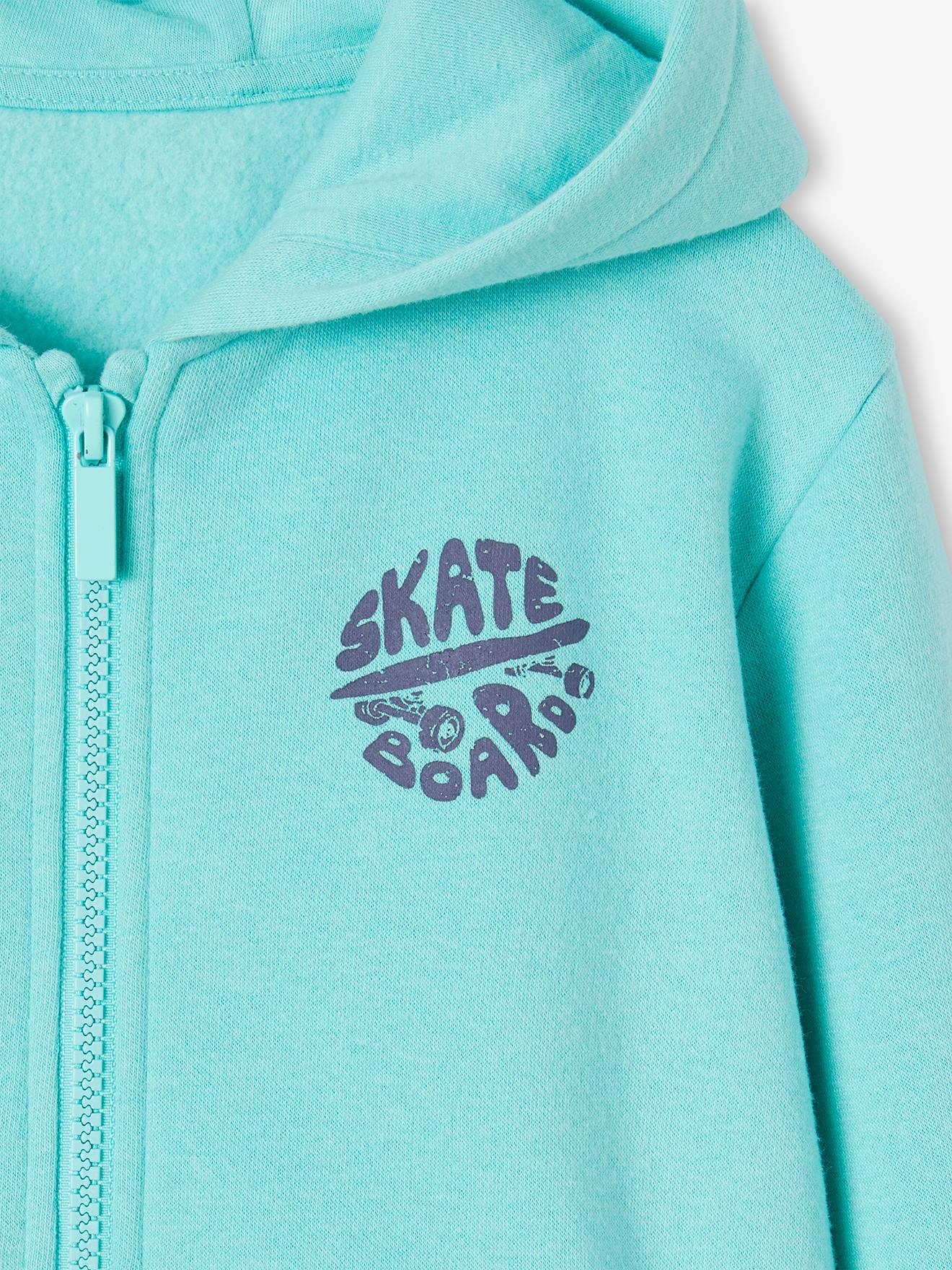 Vertbaudet Jungen Kapuzensweatjacke BASIC mit Recycling-Polyester - ocker