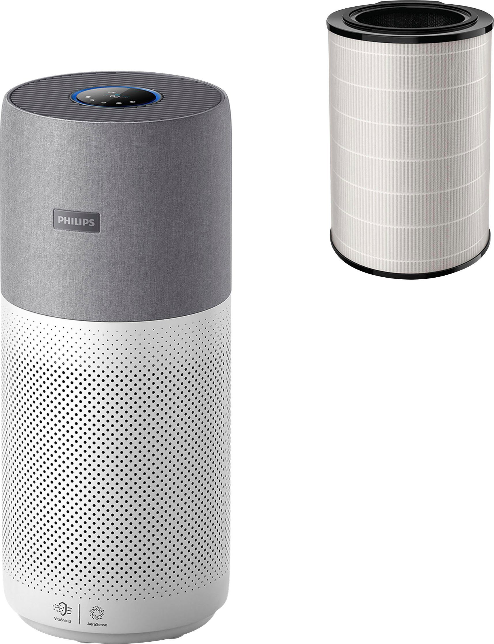 Philips Luftreiniger AC4236/10 4000i Serie, für 158 m² Räume, mit App-Anbindung und für Allergiker geeignet