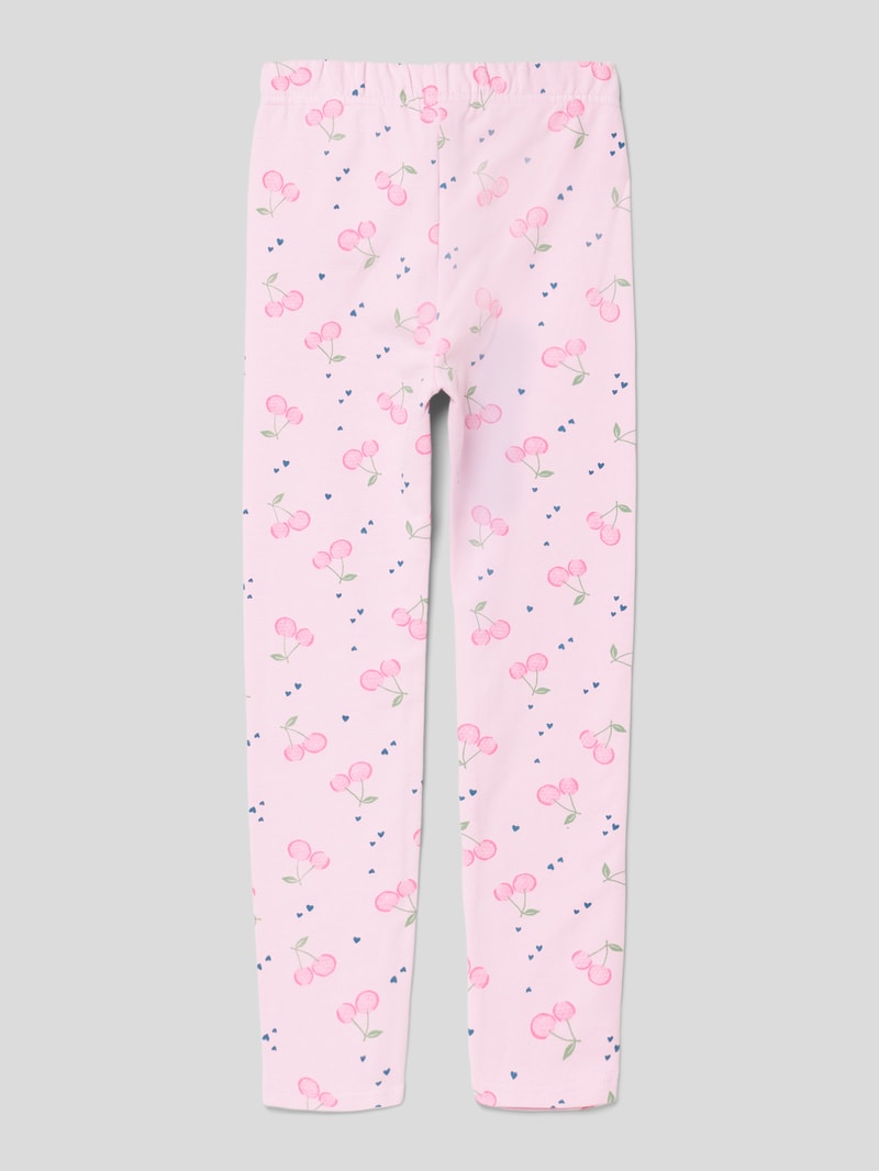 Leggings mit elastischem Bund in hellrosa