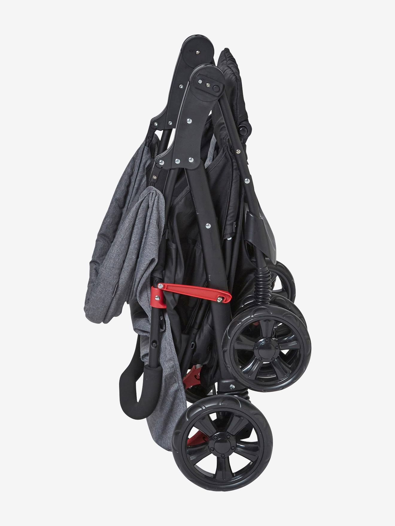 Combiné duo babycoque + poussette vertbaudet Primacity gris