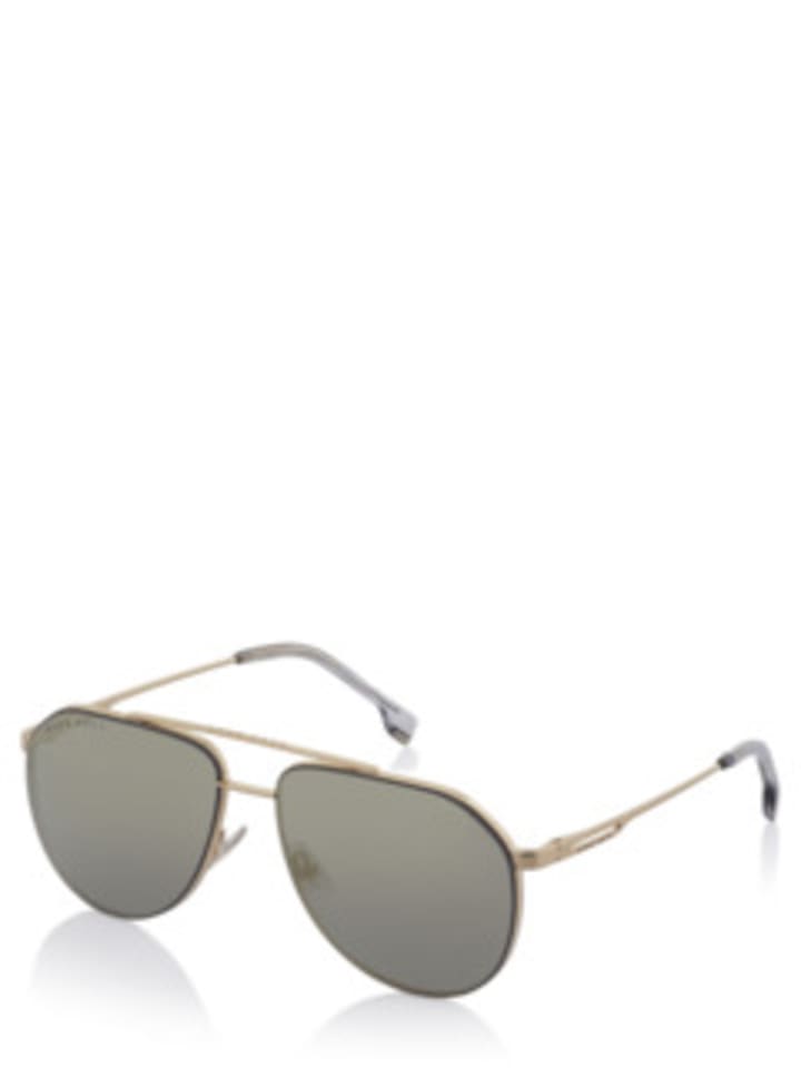 Hugo Boss Ovale Sonnenbrille für Herren in gold in gold günstig kaufen O