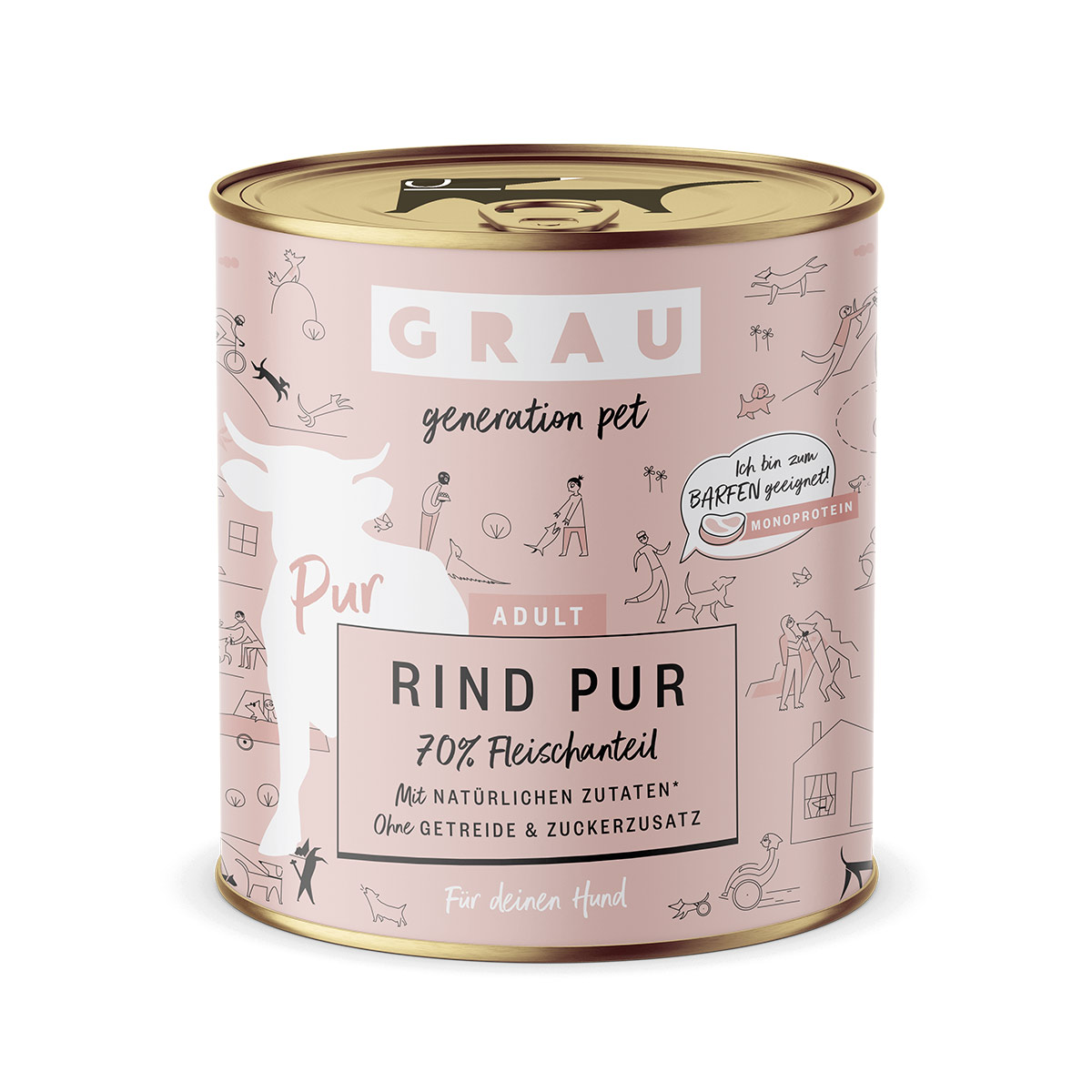 GRAU Hund Adult Rind Pur günstig kaufen bei ZooRoyal
