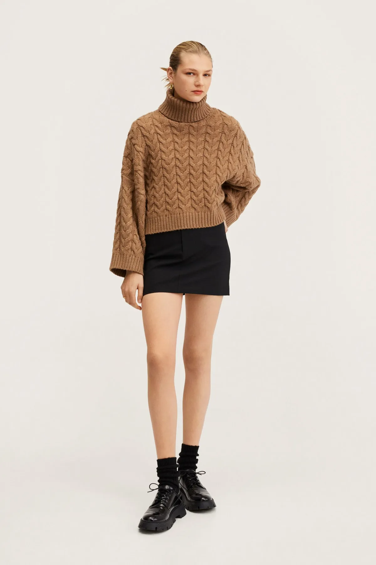 MANGO  Pullover - Braun - Regular Fit