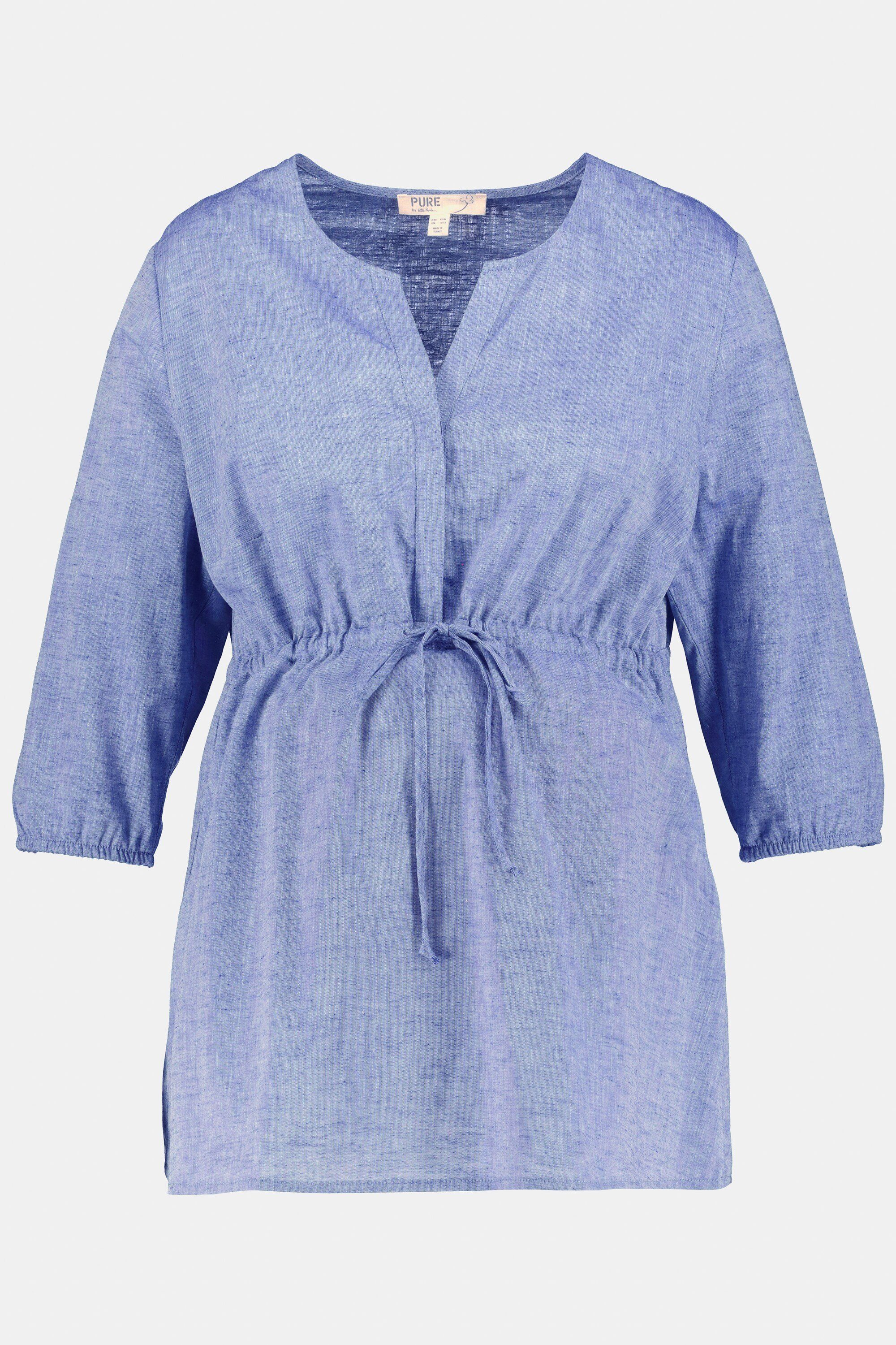 Ulla Popken Umstandsbluse Bellieva-Bluse A-Line elastische Taille 3/4-Ärmel