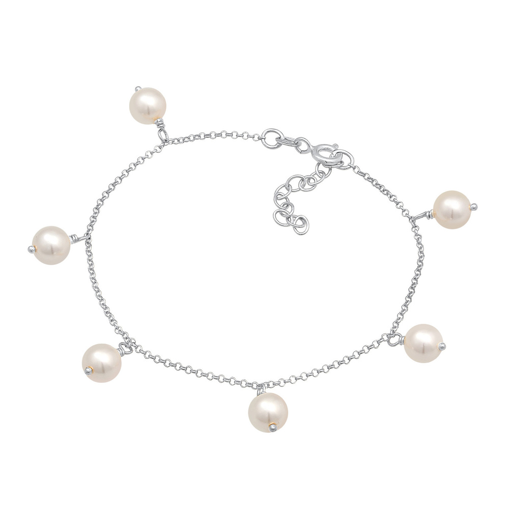 Nenalina Nenalina Bracelet Femmes Elégant Simple avec perles synthétiques en argent sterli Bracelet