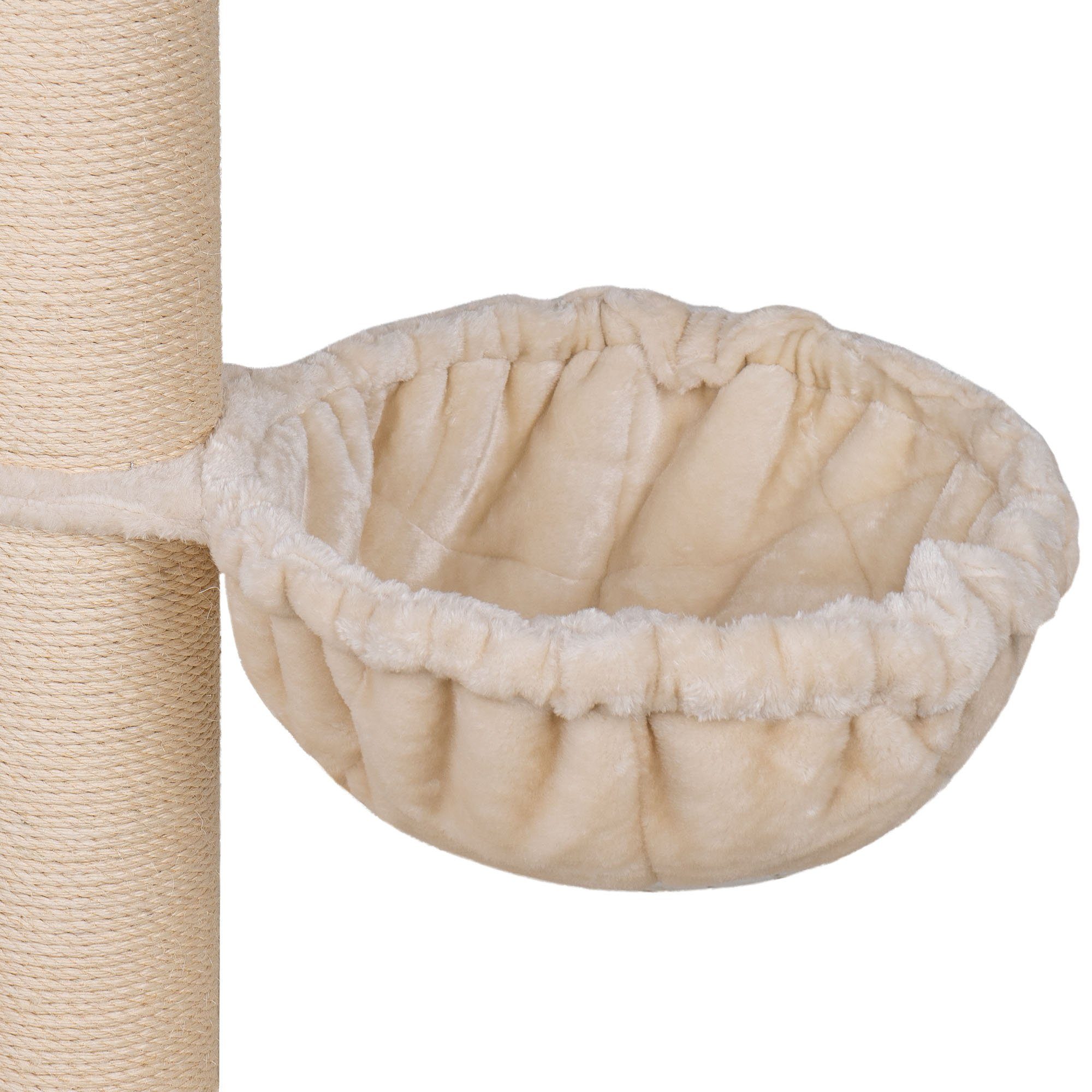 Happypet Kratzbaum-Liegemulde MC45.ACCES.01, Plüsch, Durchmesser: ca. 45 cm, Hochwertiger Plüsch, Belastbarkeit: bis 15 kg