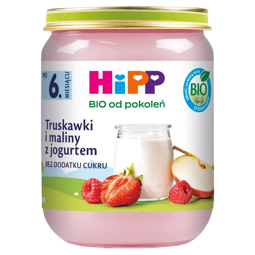 Hipp BIO braškės ir avietės su jogurtu