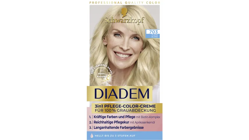 DIADEM 3in1 Pflege-Color-Creme 703 - platinblond